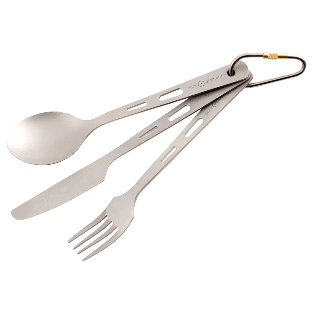 100% Titanium Cookware Ultralight 15oz 450ml Cup Mug Long Spoon Spork‎ Knife NEW